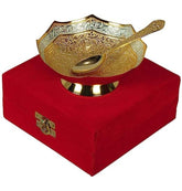 Unique beautiful German silver gold plated bowl, Wedding Gift, Return Gift, Festival & Occessional Gifts Anniversary Gift, Personalize Gift